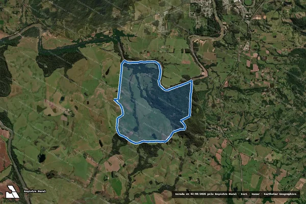 Imagem de satélite de Fazenda do Ipê em Jaguari - RS