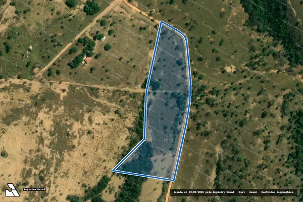 Imagem de satélite de FAZENDA BANDEIRA - 07 em Abaeté - MG