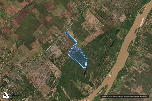 Imagem de satélite de Fazenda Cruz - Parte 1 em Januária - MG