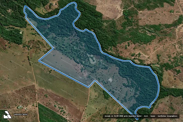 Imagem de satélite de FAZENDA VITORIA LOTE n° 02-C (PARTE DESMEMBRADA DO LOTE 02) e LOTE n° 2-D (PARTE DO LOTE n° 2) DO LOTEAMENTO DUERÉ GLEBA A / Parte 1 em Dueré - TO