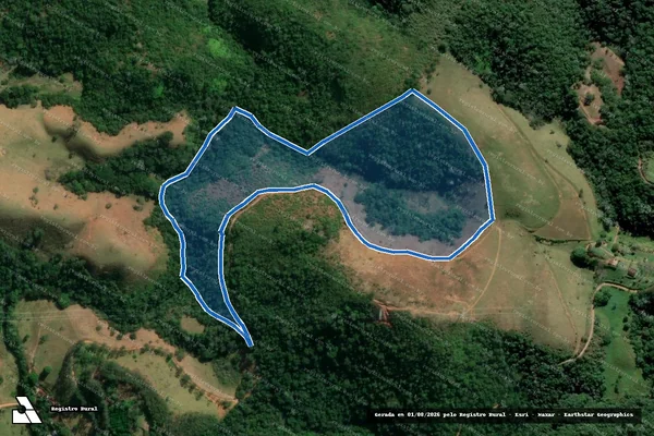 Imagem de satélite de Sítio Mata do Jacu ? Gleba  ?02?  - Parte 1 em Monteiro Lobato - SP