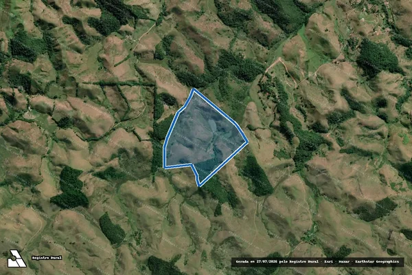 Imagem de satélite de Santa Rita - Parcela 1 em Valença - RJ