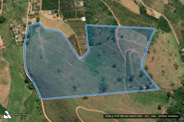 Imagem de satélite de Fazenda São Jorge 1.091 - Mat.1.091 em Mutum - MG