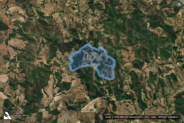 Imagem de satélite de Capão Grande, e Serra e Serra Velha - Parte 1 em Inhaúma - MG