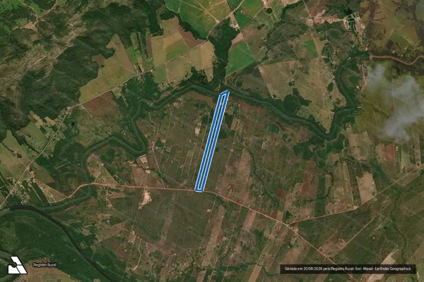 Imagem de satélite de P.A. FORQUILHA DO RIO MANSO – LOTE 83 / LOTE 83