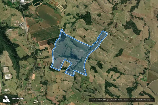 Imagem de satélite de Fazenda Duas Meninas - GLEBA 1 em Joaquim Távora - PR