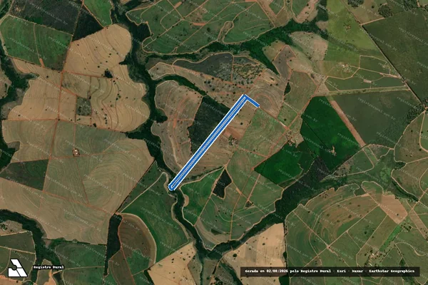 Imagem de satélite de FAZENDA NATÁLIA - em Nhandeara - SP
