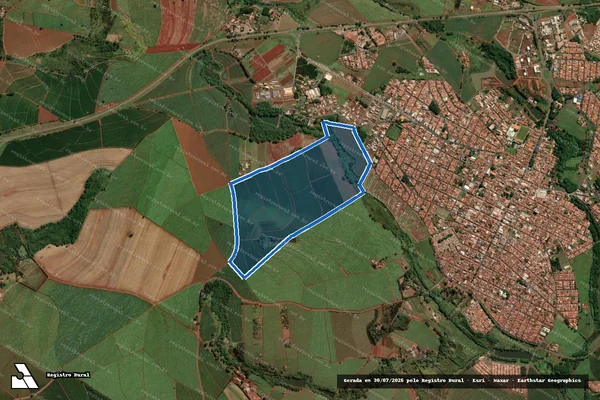 Imagem de satélite de Sítio Santa Gertrudes - Sítio Santa Gertrudes ? Gleba 1 em Santa Cruz das Palmeiras - SP
