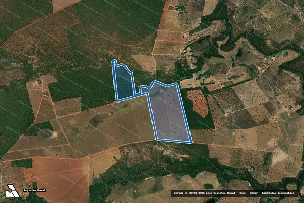 Imagem de satélite de FAZENDA BOA VISTA OU BARROQUINHA ? GLEBA A2 - 001 em Formosa - GO