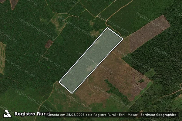 Imagem de satélite de FAZENDA OJUARA LOTE 521 PA SOBRADINHO - Parte 1 em Grajaú - MA
