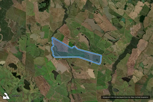 Imagem de satélite de Granja São Pedro em São Sepé - RS