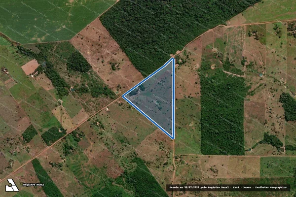 Imagem de satélite de Gleba  - Jacaminho II - LOTE 68 em Alta Floresta - MT
