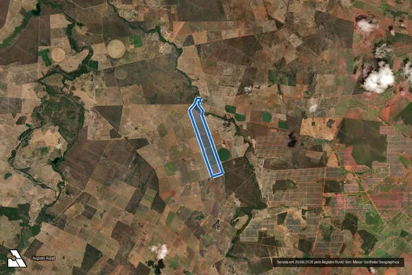 Imagem de satélite de Fazenda Canaã - Gleba 02 em Capitão Enéas - MG