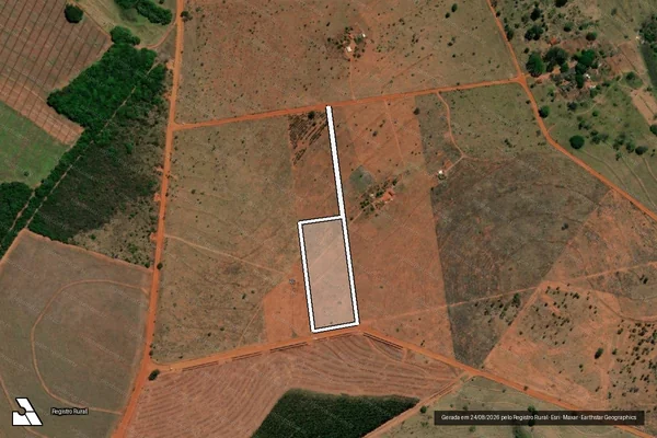 Imagem de satélite de Fazendas Planura, Tangará,Carajás III, Carajás IV, e Douradinho, lugar denominado Sitio Boa Fé - BEIJA-FLOR em Uberlândia - MG