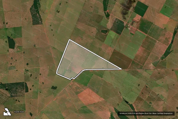 Imagem de satélite de FAZENDA SÃO PAULO - Parte 1 em Camapuã - MS