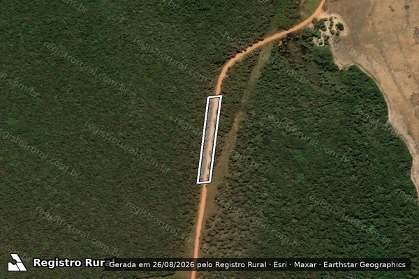 Imagem de satélite de Fazenda Mafra - Estrada Municipal SRT-11 ? Linha Ponte Velha - Parte 1 em Santa Rita do Trivelato - MT
