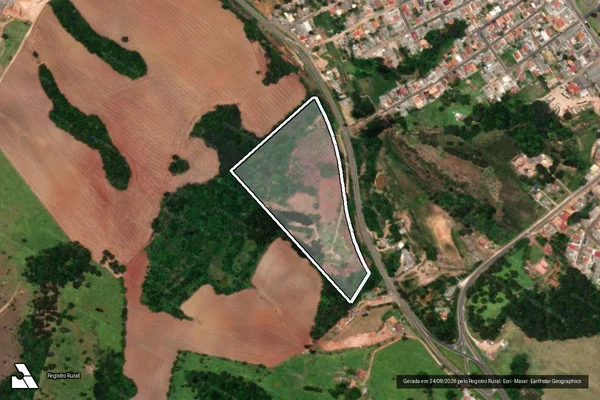 Imagem de satélite de "Ronda" - Matrícula 5397 em Piraí do Sul - PR