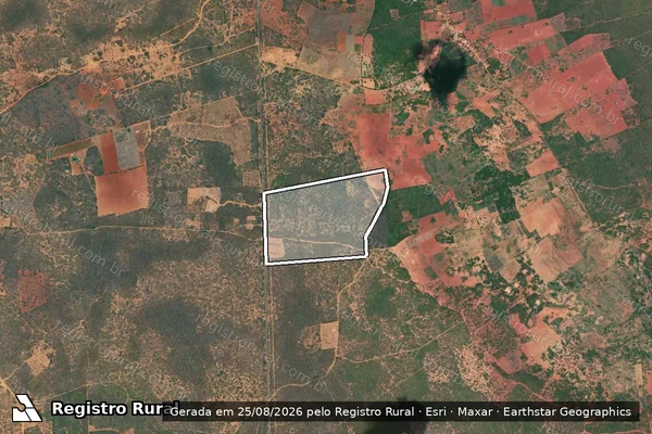 Imagem de satélite de FAZENDA PINDORAMA - GLEBA A em Iraquara - BA