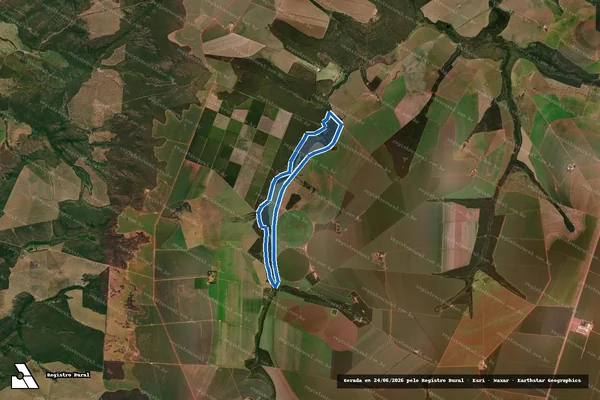 Imagem de satélite de Fazenda São Francisco – Gleba 02 em Rondonópolis - MT