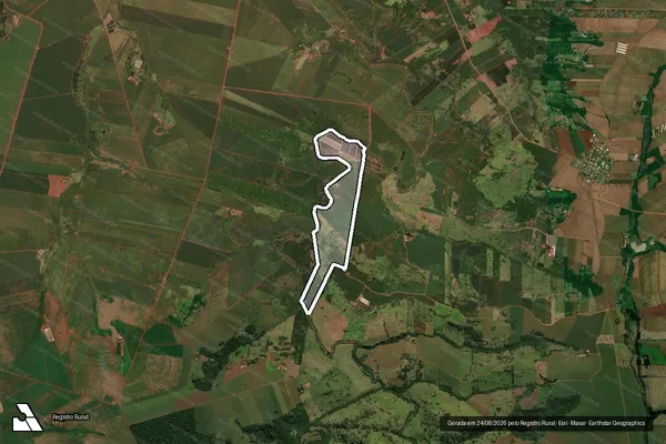 Imagem de satélite de SÍTIO PROGRESSO ? LOTES N° 717-A, 718, 719, 720 e 722- BAIRRO PROGRESSO 2ª PARTE DA GLEBA RIO VERDE ? 2 - Transcrição 4.108 em Jesuítas - PR