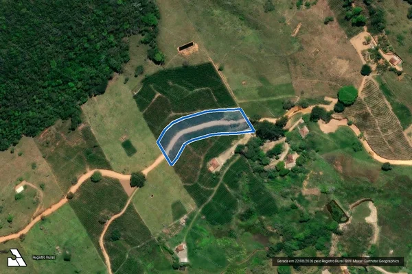 Imagem de satélite de Sítio Boa Esperança - Faixa de Domínio DER ES-264 em Afonso Cláudio - ES