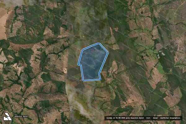 Imagem de satélite de FAZENDA LARANJEIRAS em Montividiu do Norte - GO