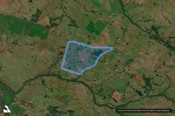 Imagem de satélite de Estância Velha - Gleba 1 em Itacurubi - RS