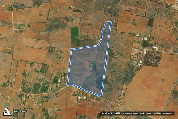 Imagem de satélite de FAZENDA BARAUNAS - Parcela 1 em Irecê - BA