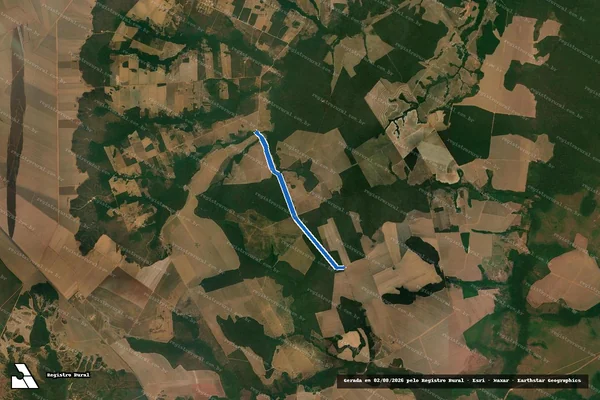 Imagem de satélite de Estrada Municipal - Parte 1 em Diamantino - MT