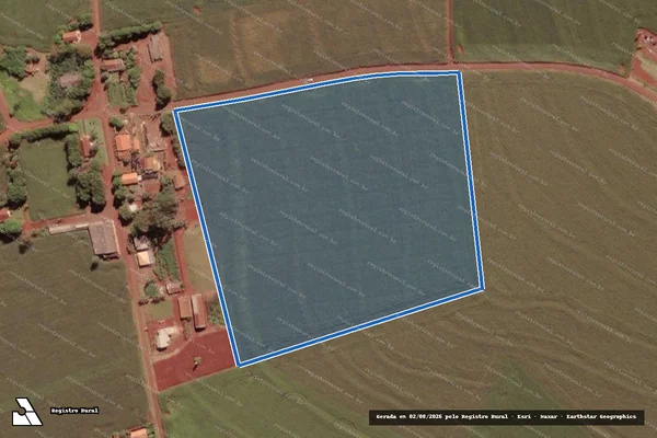 Imagem de satélite de LOTE RURAL N° 106-A, DA GLEBA ?C?, DO IMÓVEL SILVA JARDIM - Parte 1 em Serranópolis do Iguaçu - PR