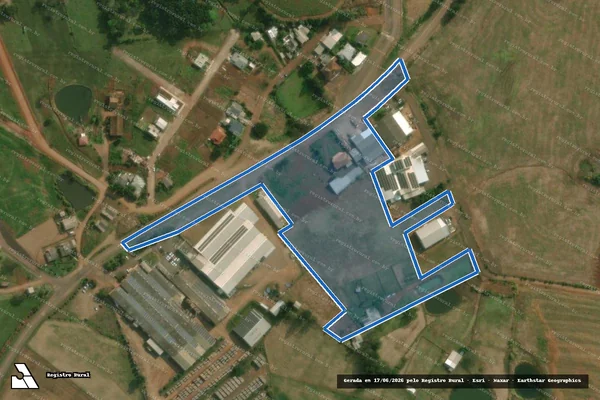 Imagem de satélite de P/ do Lote Rural n°89 - Matrícula 6.106 - P/ do Lote rural n°89 em Santa Helena - SC