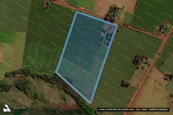 Imagem de satélite de P.A. CAPAO BONITO II - Lote 208 em Sidrolândia - MS