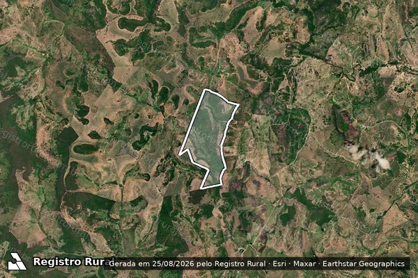 Imagem de satélite de FAZENDA SÃO JOÃO - Parte 1 em Machacalis - MG