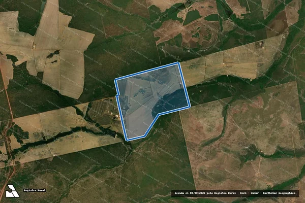Imagem de satélite de Fazenda Serra Xavante - Fazenda Serra Xavante ? Mat. 11.136 em Serra Nova Dourada - MT