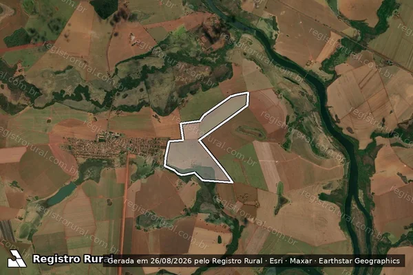 Imagem de satélite de Fazenda Sete Lagoas - Fazenda Sete Lagoas em Castelândia - GO