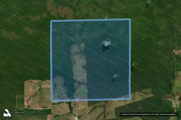 Imagem de satélite de FAZENDA SANTA FÉ I ? ÁREA 01 - FAZENDA SANTA FÉ I ? ÁREA 01 em Juara - MT