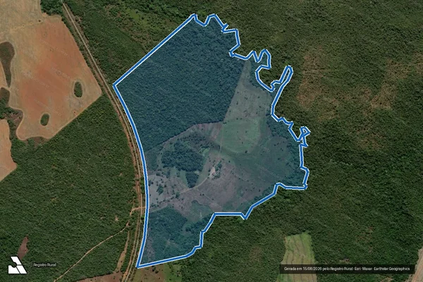 Imagem de satélite de FAZENDA CAJUEIRO - LOTE 03 DO LOTEAMENTO MANGUES - 001 em Oliveira de Fátima - TO