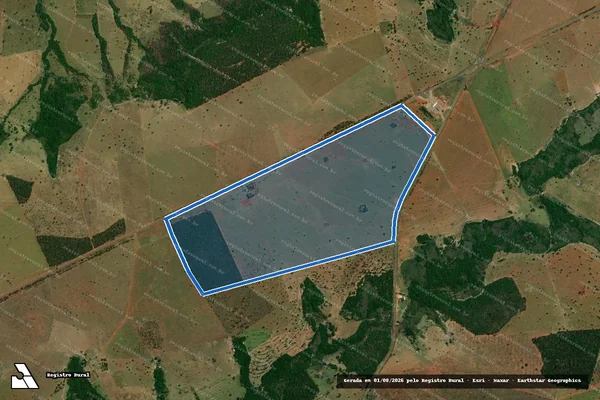 Imagem de satélite de ESTÂNCIA BOTIQUE DE BOI em Inocência - MS