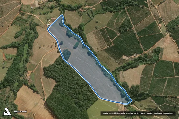 Imagem de satélite de FAZENDA DIVISA - Parcela 1 em Alpinópolis - MG