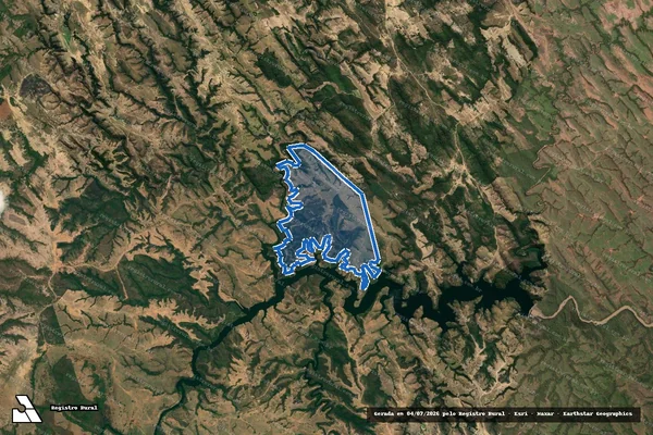 Imagem de satélite de FAZENDA MOREIRA - 001 em Cabeceira Grande - MG