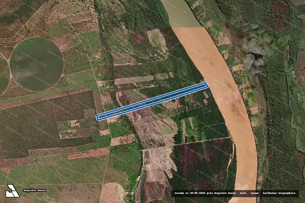 Imagem de satélite de FAZENDA BARRA DO PARACATU - FAZENDA BARRA DO PARACATU em Santa Fé de Minas - MG