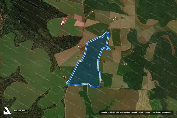 Imagem de satélite de Fazenda São Domingos ? Lote 105 - Lote 105 em Cascavel - PR