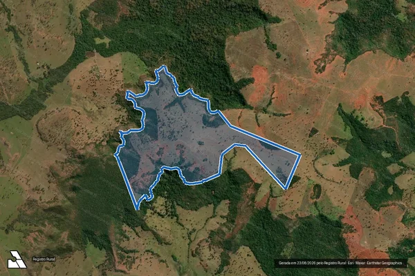 Imagem de satélite de Fazenda Capão Grande - Parte 1 em Campina Verde - MG
