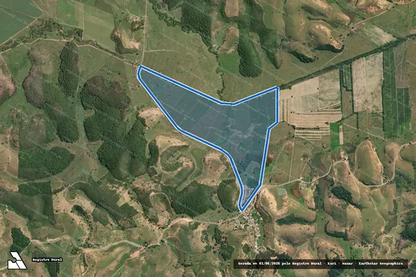 Imagem de satélite de Fazenda Caxeta - Parcela 02 em Presidente Kennedy - ES