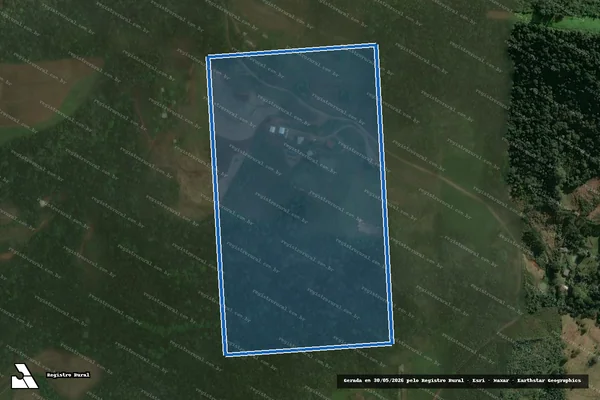 Imagem de satélite de Imóvel Registrado - GLEBA 01 em Arvoredo - SC