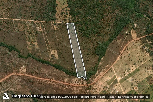Imagem de satélite de Fazenda Arraial da Forquilha - Gleba 31 em Três Marias - MG