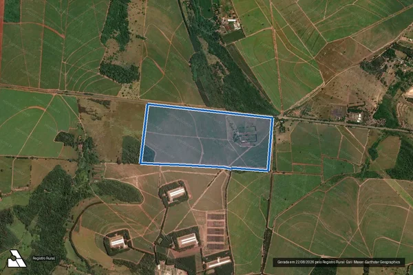 Imagem de satélite de Fazenda Engenho Novo e Fazenda Santa Maria - Gleba "A-1" - Fazenda Engenho Novo e Fazenda Santa Maria - Gleba "A-1" em São Carlos - SP