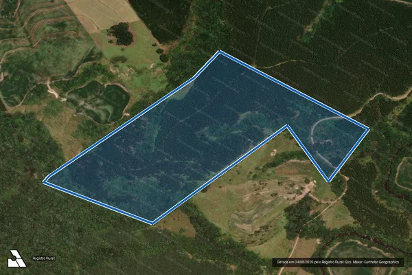 Imagem de satélite de FAZENDA PICA PAU II - Única em Rio Branco do Ivaí - PR