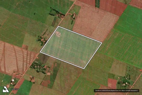 Imagem de satélite de PROJETO DE ASSENTAMENTO ITAQUI - Lote 088 em São Gabriel do Oeste - MS