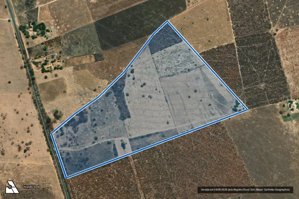 Imagem de satélite de P.A. POCO DA VOVO - LOTE 39 em Jaíba - MG
